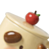 Cartoon Coffee Mug with Spoon Lid Cute Lovely Animal Shape Milk Cup Mug for Office School Bear Type - Close-Up Angle