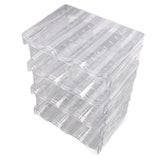 Transparent Water Bottle Organizer 4 Pack Stackable Plastic Water Bottle Cup Holder Detachable Kitchen Pantry Organization Storage Shelf for Cabinet