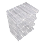Transparent Water Bottle Organizer 4 Pack Stackable Plastic Water Bottle Cup Holder Detachable Kitchen Pantry Organization Storage Shelf for Cabinet