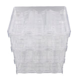 Transparent Water Bottle Organizer 4 Pack Stackable Plastic Water Bottle Cup Holder Detachable Kitchen Pantry Organization Storage Shelf for Cabinet