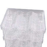 Transparent Water Bottle Organizer 4 Pack Stackable Plastic Water Bottle Cup Holder Detachable Kitchen Pantry Organization Storage Shelf for Cabinet