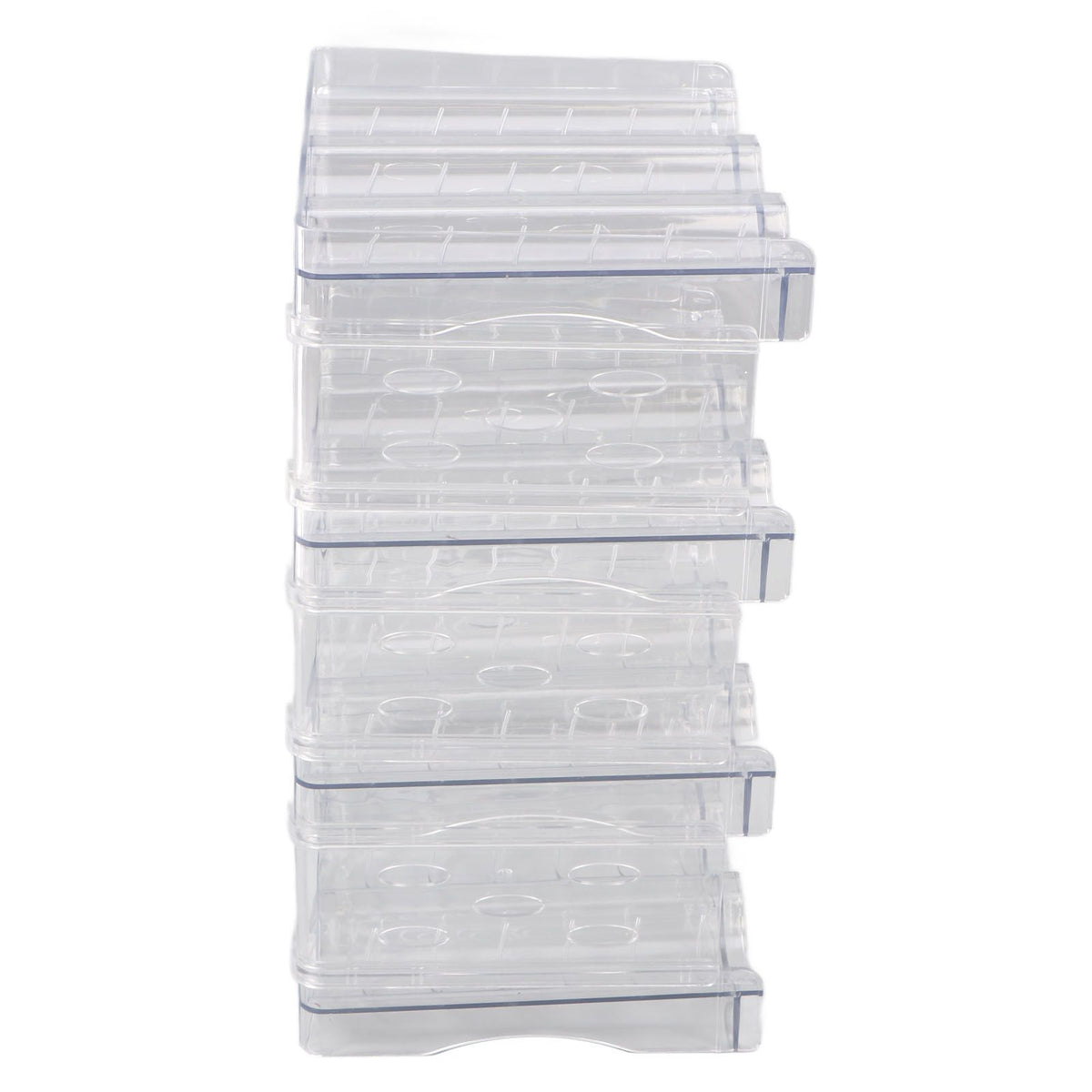 Transparent Water Bottle Organizer 4 Pack Stackable Plastic Water Bottle Cup Holder Detachable Kitchen Pantry Organization Storage Shelf for Cabinet