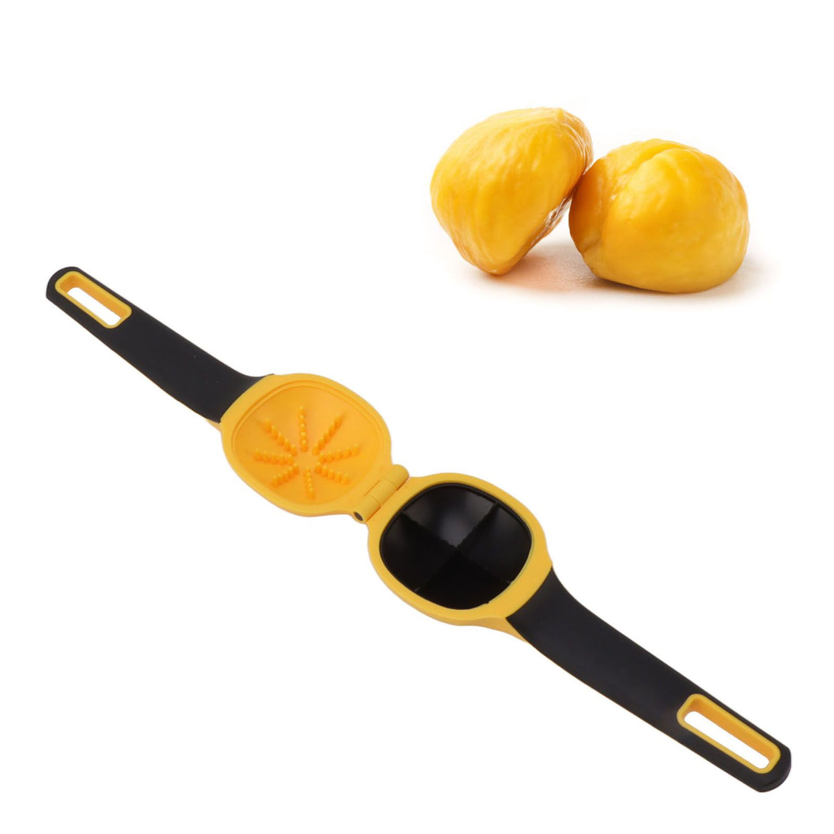 Chestnut Opener Chestnut Opening Cross Pliers Tool Nuts Opening Tool for Chestnuts Hazelnuts Walnuts Yellow