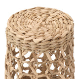 6 PCS Woven Cup Holders Anti Scald Hollow Straw Woven Glass Cup Sleeve for Glass Bottles Plastic Cups Mugs