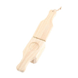 Tostonera Plantain Masher Pine Plantain Press Smasher Reusable Deep Plantain Baskets Maker with Hanging Lanyard - Top-Down View
