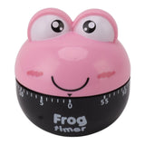Cartoon Machinery Timer High Accuracy Adjustable 60 Minutes Mechanical Kitchen Cooking Timer for Kitchen Study Pink