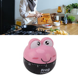 Cartoon Machinery Timer High Accuracy Adjustable 60 Minutes Mechanical Kitchen Cooking Timer for Kitchen Study Pink