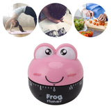 Cartoon Machinery Timer High Accuracy Adjustable 60 Minutes Mechanical Kitchen Cooking Timer for Kitchen Study Pink