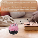 Cartoon Machinery Timer High Accuracy Adjustable 60 Minutes Mechanical Kitchen Cooking Timer for Kitchen Study Pink - Extra Image