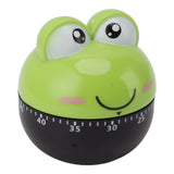 Cartoon Machinery Timer High Accuracy Adjustable 60 Minutes Mechanical Kitchen Cooking Timer for Kitchen Study Green - Top-Down View