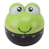 Cartoon Machinery Timer High Accuracy Adjustable 60 Minutes Mechanical Kitchen Cooking Timer for Kitchen Study Green - Rear View