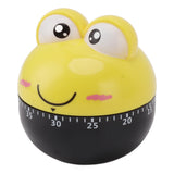 Cartoon Machinery Timer High Accuracy Adjustable 60 Minutes Mechanical Kitchen Cooking Timer for Kitchen Study Yellow - 45-Degree Angle