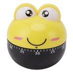 Cartoon Machinery Timer High Accuracy Adjustable 60 Minutes Mechanical Kitchen Cooking Timer for Kitchen Study Yellow