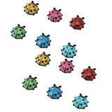 12pcs Resin Ladybug Shaped Refrigerator Magnets Home Kitchen Cute Cartoon Decorative Fridge Magnets