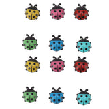 12pcs Resin Ladybug Shaped Refrigerator Magnets Home Kitchen Cute Cartoon Decorative Fridge Magnets