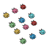 12pcs Resin Ladybug Shaped Refrigerator Magnets Home Kitchen Cute Cartoon Decorative Fridge Magnets