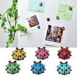 12pcs Resin Ladybug Shaped Refrigerator Magnets Home Kitchen Cute Cartoon Decorative Fridge Magnets