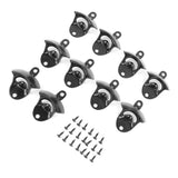 10Pcs Black Beer Bottle Opener Bar Beer Soda Bottle Cap Opener for Restaurant Camping Home Party - Front View