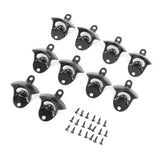 10Pcs Black Beer Bottle Opener Bar Beer Soda Bottle Cap Opener for Restaurant Camping Home Party - Close-Up Angle