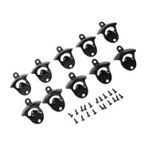 10Pcs Black Beer Bottle Opener Bar Beer Soda Bottle Cap Opener for Restaurant Camping Home Party - Extra Image