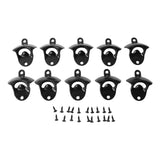 10Pcs Black Beer Bottle Opener Bar Beer Soda Bottle Cap Opener for Restaurant Camping Home Party - Extra Image