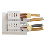 Utensil Holder Stainless Steel Wall Mount Chopstick Draining Storage Shelf for Home Kitchen Glossy