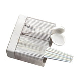 Kitchen Utensil Holder ABS Wall Mounted Multifunctional Draining Chopstick Cage Spoon Forks Storage Box for Home Countertop White