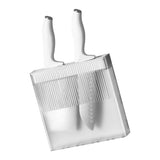 Knife Holder for Wall Knife Organizer Drill Free Wall Mounted Knife Block Holder Detachable Storage Stand White
