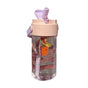 Straw Water Bottle Built in Tea Strainer with Handle PC 700ml Beautiful Cute Straw Bottle for Girls Women Pink