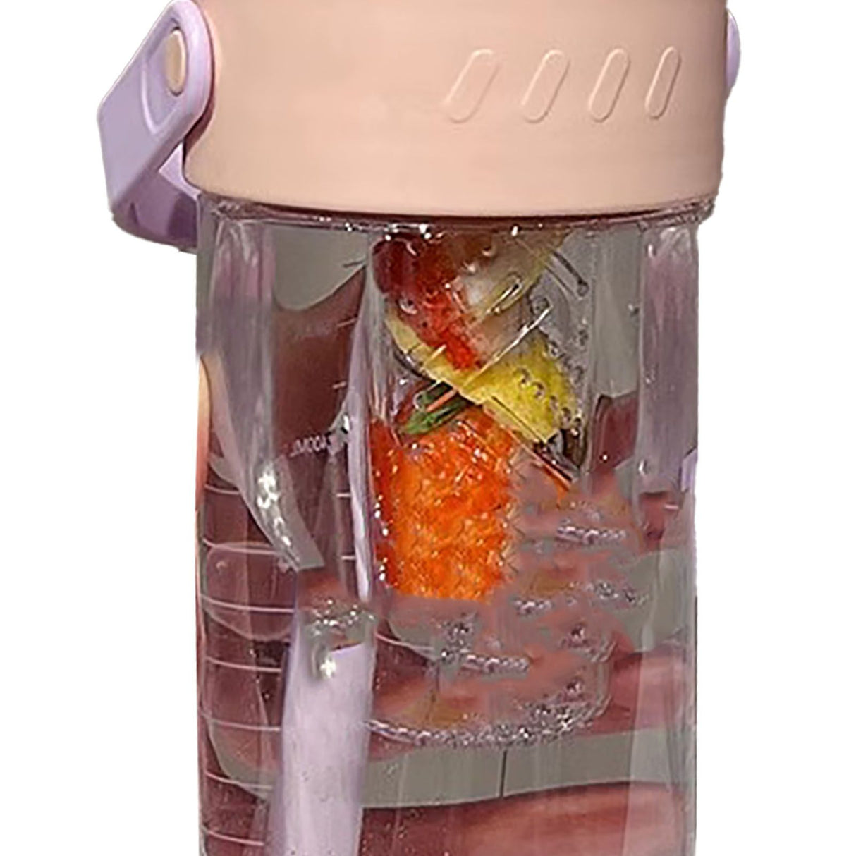 Straw Water Bottle Built in Tea Strainer with Handle PC 700ml Beautiful Cute Straw Bottle for Girls Women Pink