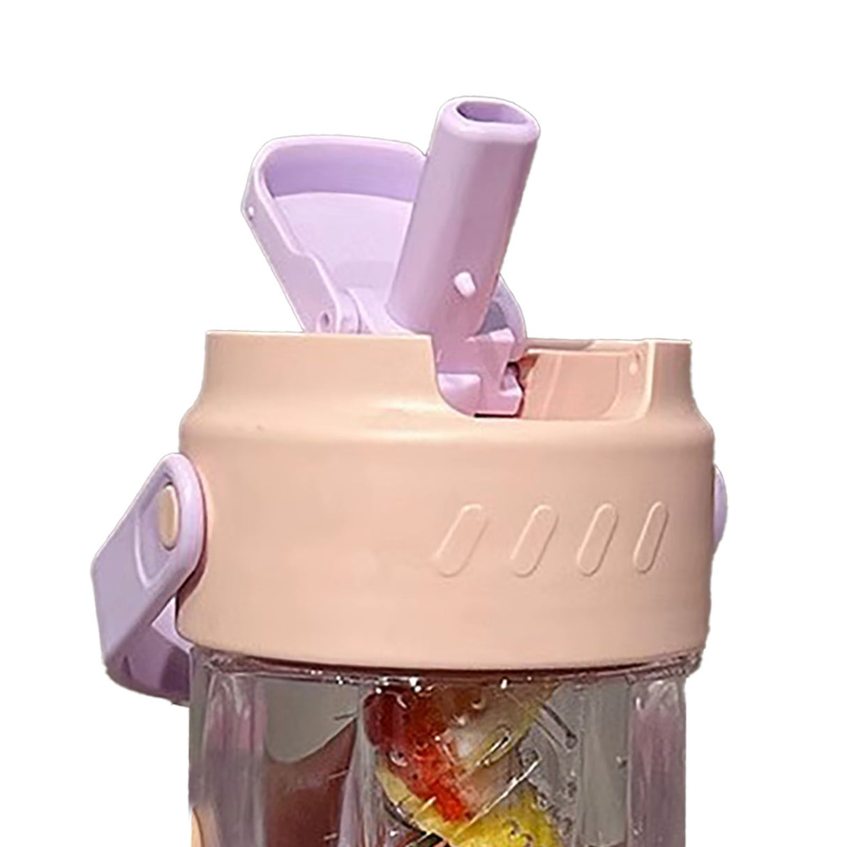 Straw Water Bottle Built in Tea Strainer with Handle PC 700ml Beautiful Cute Straw Bottle for Girls Women Pink