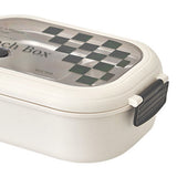 2 Compartment Bento Box Heat Preservation Stainless Steel Interlayer Lunch Box Airtight Portable Food Storage Containers for School Office Grid - Close-Up Angle