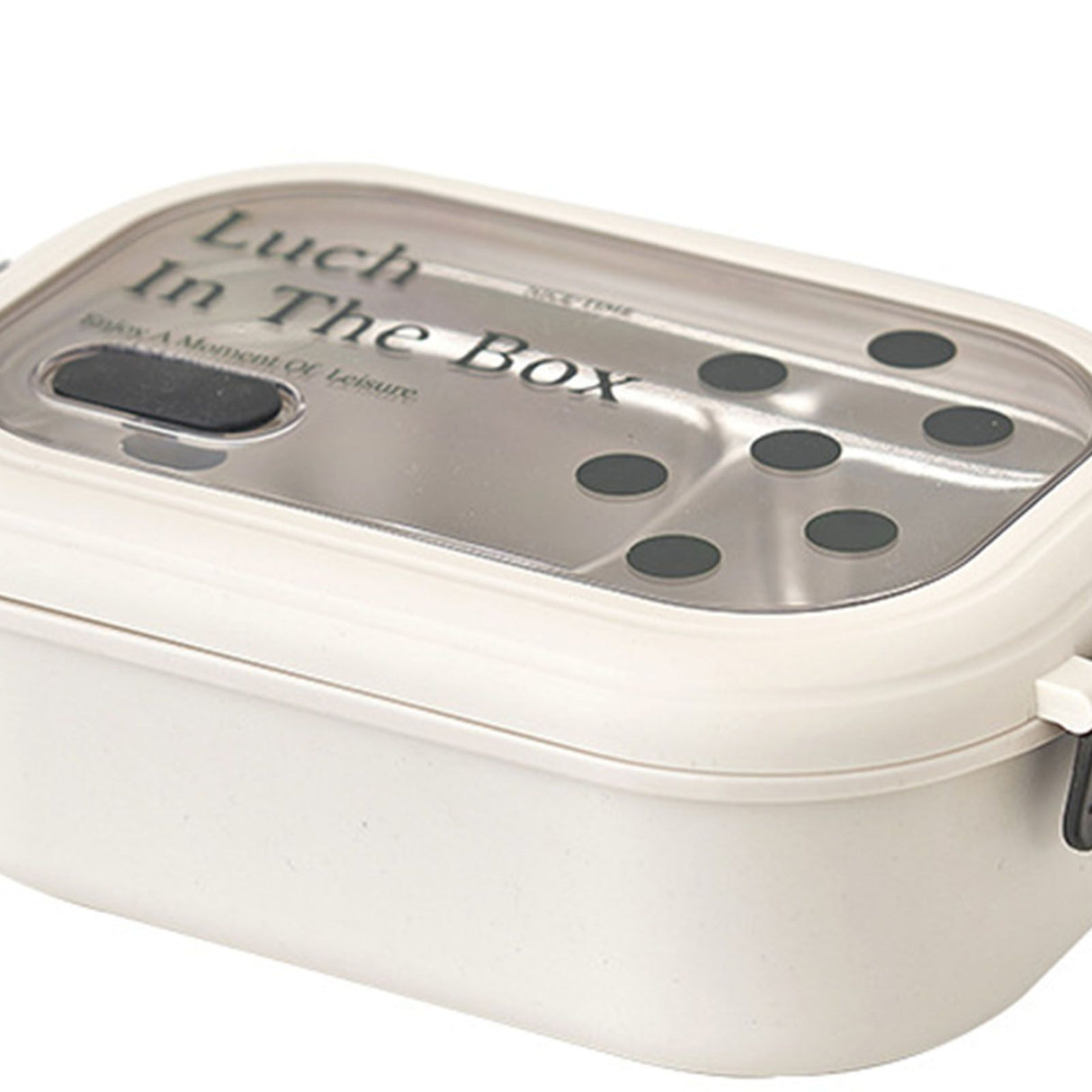 2 Compartment Bento Box Heat Preservation Stainless Steel Interlayer Lunch Box Airtight Portable Food Storage Containers for School Office Dot