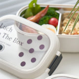 2 Compartment Bento Box Heat Preservation Stainless Steel Interlayer Lunch Box Airtight Portable Food Storage Containers for School Office Dot - Extra Image