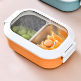 Lunch Box Stainless Steel Insulation Leakproof Cute Design Portable Bento Box for School Office Orange - Extra Image