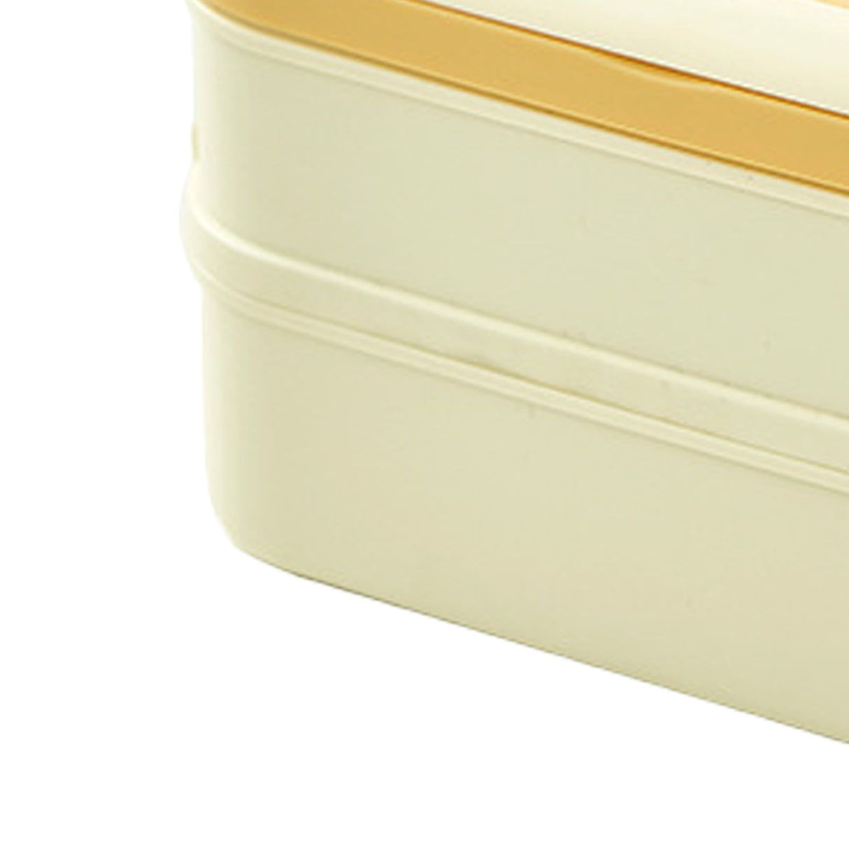 Stainless Steel Insulated Lunch Box Multiple Compartments Fashionable Safe Stainless Steel Bento Box for Students Kids Cream
