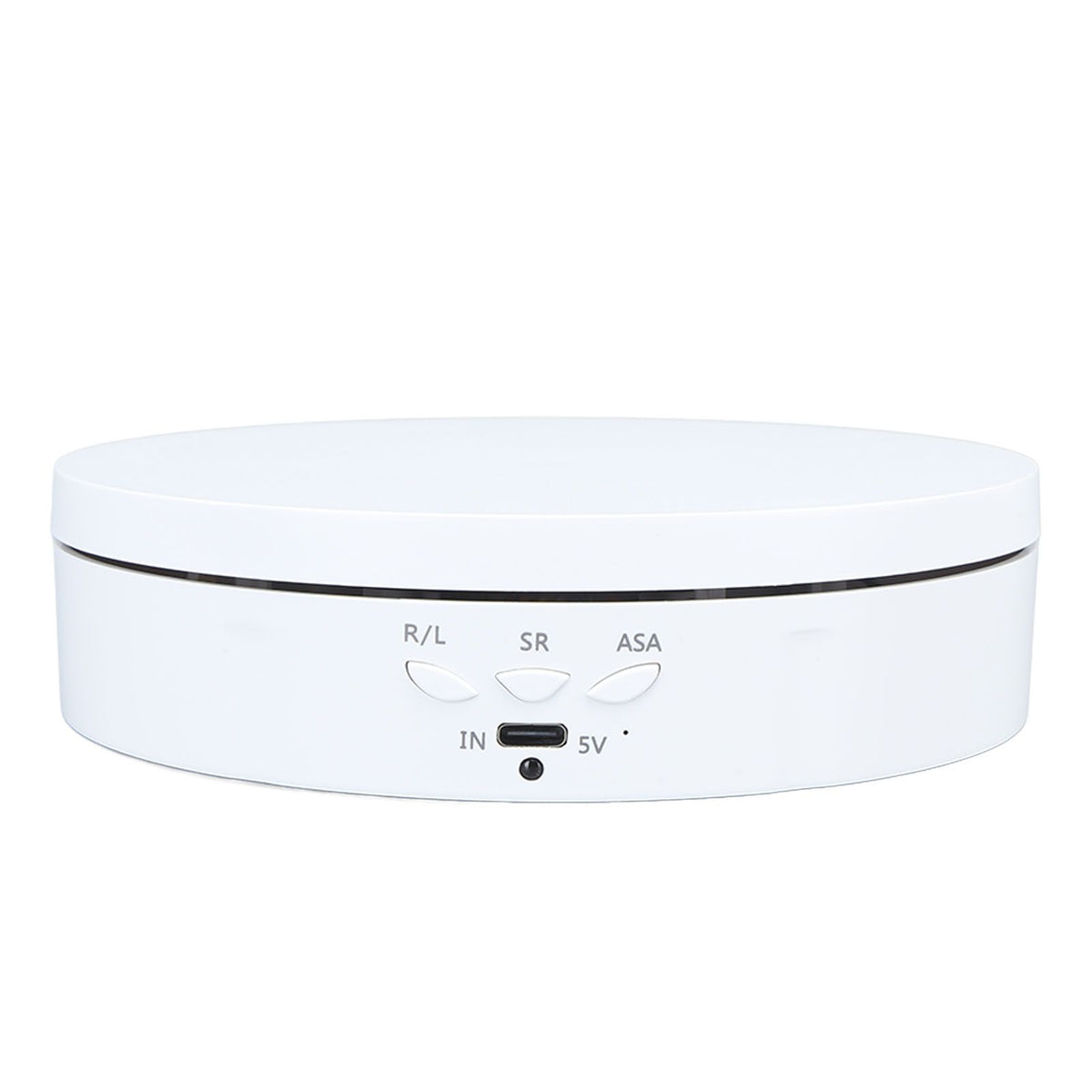 Electric Rotating Turntable 2 in 1 Smart Remote Control Jewelry Display Tray Live Streaming Ornaments Display Stand 5V White