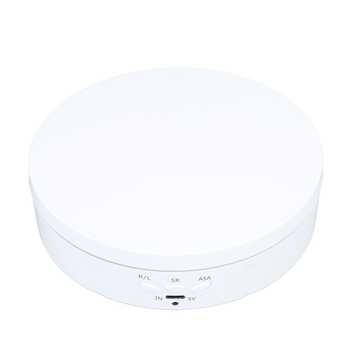 Electric Rotating Turntable 2 in 1 Smart Remote Control Jewelry Display Tray Live Streaming Ornaments Display Stand 5V White