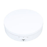 Electric Rotating Turntable 2 in 1 Smart Remote Control Jewelry Display Tray Live Streaming Ornaments Display Stand 5V White