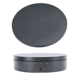 Electric Rotating Turntable 2 in 1 Smart Remote Control Jewelry Display Tray Live Streaming Ornaments Display Stand 5V Black