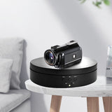 Electric Rotating Turntable 2 in 1 Smart Remote Control Jewelry Display Tray Live Streaming Ornaments Display Stand 5V Black