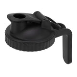 Wide Mouth Mason Jar Pour Spout Lid Leak Proof Mason Jar Flip Cap Lid with Handle Black