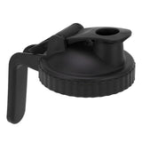 Wide Mouth Mason Jar Pour Spout Lid Leak Proof Mason Jar Flip Cap Lid with Handle Black
