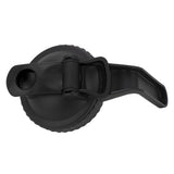 Wide Mouth Mason Jar Pour Spout Lid Leak Proof Mason Jar Flip Cap Lid with Handle Black