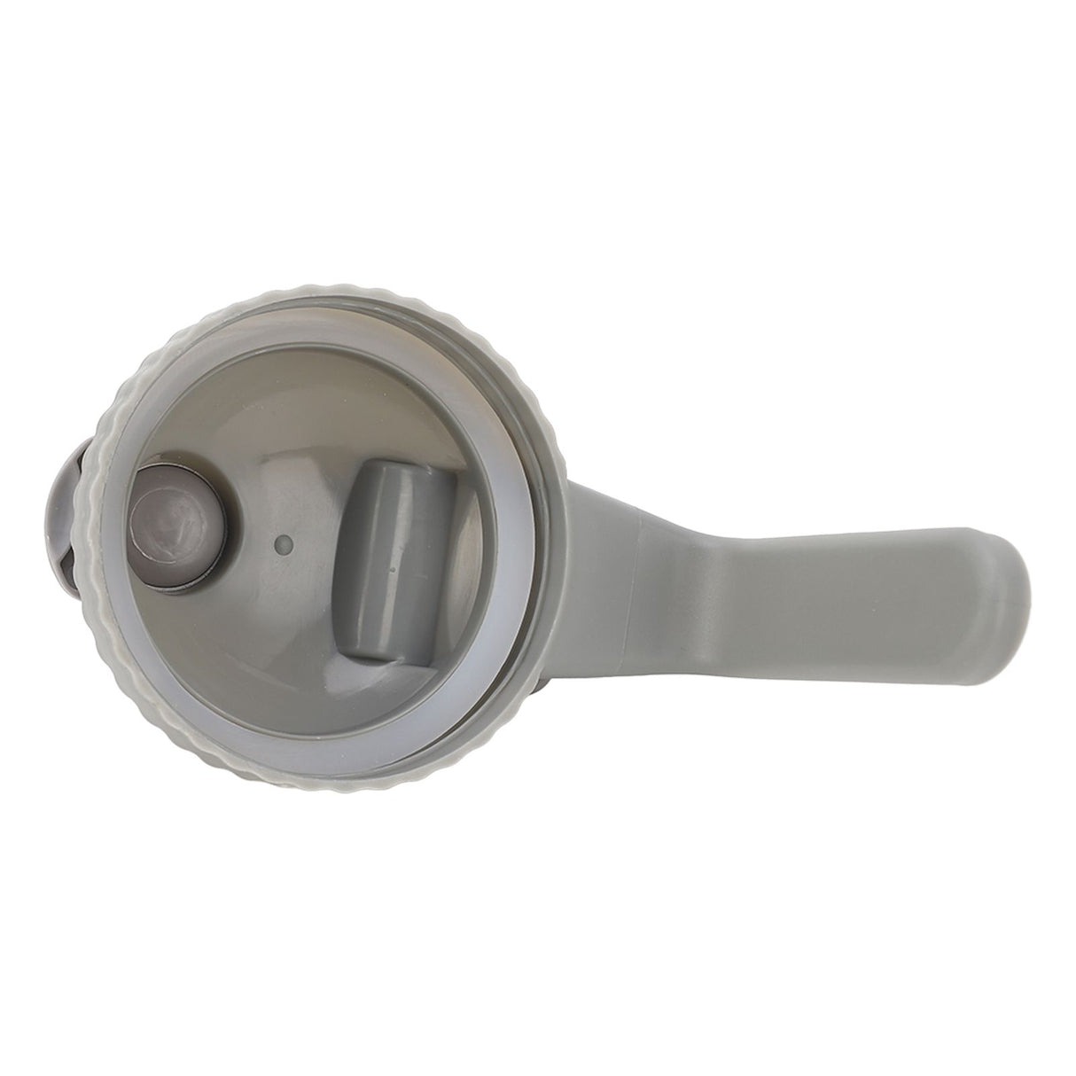 Wide Mouth Mason Jar Pour Spout Lid Leak Proof Mason Jar Flip Cap Lid with Handle Gray