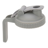 Wide Mouth Mason Jar Pour Spout Lid Leak Proof Mason Jar Flip Cap Lid with Handle Gray