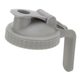 Wide Mouth Mason Jar Pour Spout Lid Leak Proof Mason Jar Flip Cap Lid with Handle Gray