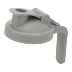Wide Mouth Mason Jar Pour Spout Lid Leak Proof Mason Jar Flip Cap Lid with Handle Gray