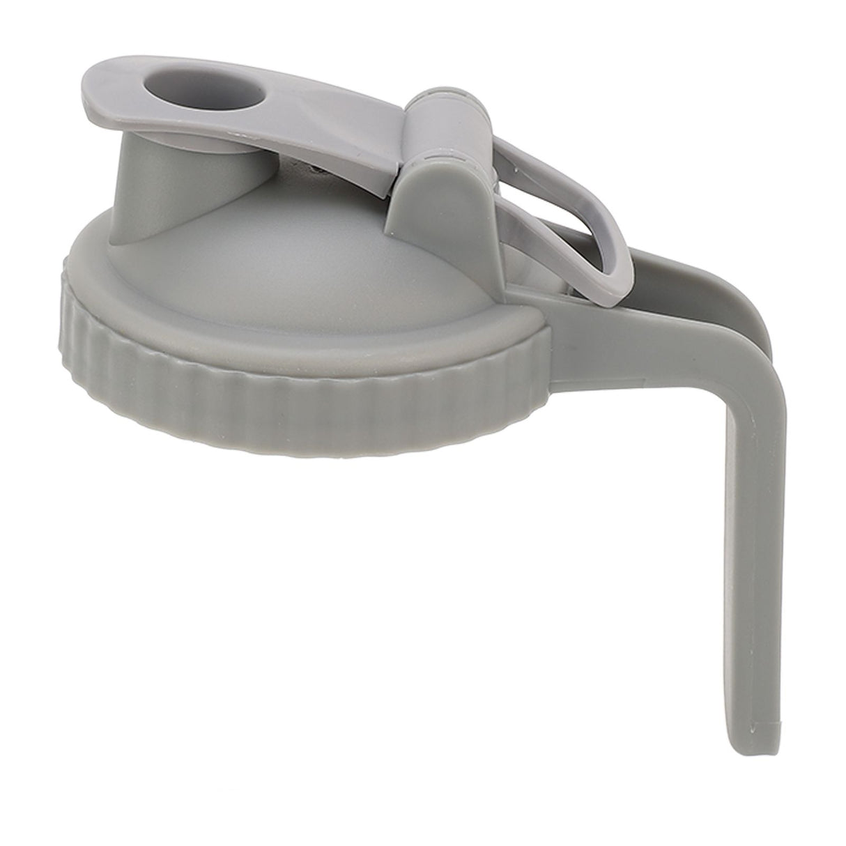 Wide Mouth Mason Jar Pour Spout Lid Leak Proof Mason Jar Flip Cap Lid with Handle Gray