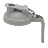 Wide Mouth Mason Jar Pour Spout Lid Leak Proof Mason Jar Flip Cap Lid with Handle Gray - Close-Up Angle